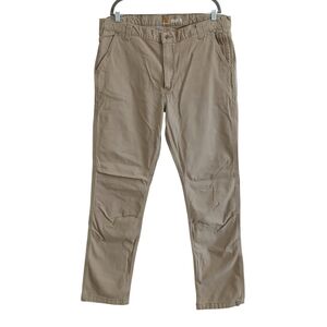 Carhartt Rugged Flex Cotton Duck Reinforced Knee Work Pants Men's 38x34 Tan